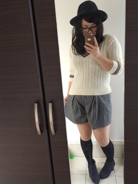 笑美∞さん（レディース・160cm）の冬コーディネート