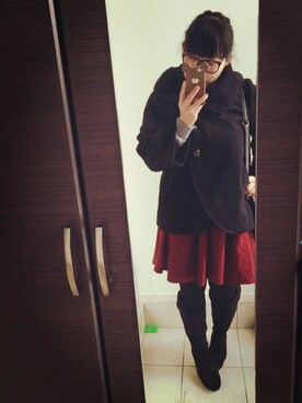 笑美∞さん（レディース・160cm）の冬コーディネート