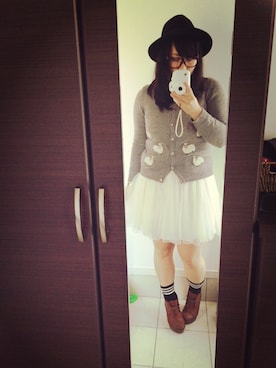 笑美∞さん（レディース・160cm）の冬コーディネート