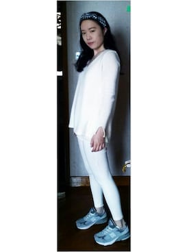 「白いスニーカー」｜「アイテム（その他シューズ）」を使った、iamshyxd さん（レディース・157cm）の夏コーディネート