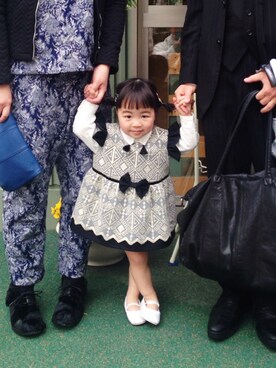 「おめかしコーデ」｜itohiさん（キッズ・80cm）の春コーディネート