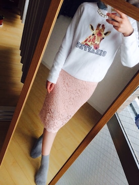 「シャツ×スウェット」｜chacoさん（レディース・150cm）の春コーディネート