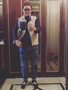 「CHAMULA（チャムラ）のアイテム（帽子）」を使った、신'sさん（メンズ・176cm）の秋コーディネート
