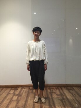 「A（エィス）のアイテム（トップス）」を使った、優悠酱さん（レディース・159cm）の夏コーディネート