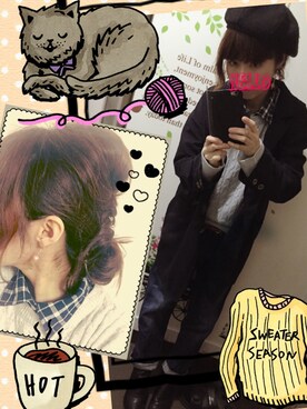 真琴さん（レディース・149cm）の冬コーディネート