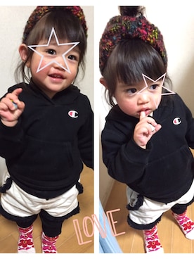 ‎⋆KOHA‎⋆さん（キッズ・80cm）の冬コーディネート