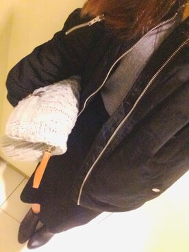 「Right-on（ライトオン）のアイテム（MA-1）」を使った、ちゃんさん（レディース・164cm）の秋コーディネート