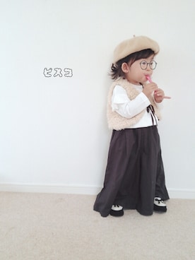 「80s」｜「アイテム（その他）」を使った、ピスコ☆兄妹さん（キッズ・80cm）の秋コーディネート