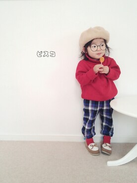 「タートル」｜「アイテム（その他）」を使った、ピスコ☆兄妹さん（キッズ・80cm）の秋コーディネート