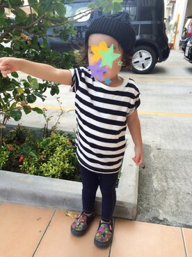 「babyGAP（babyGAP）のアイテム（その他パンツ、ブルー系）」を使った、yu-yu..tさん（キッズ・100cm）の秋コーディネート