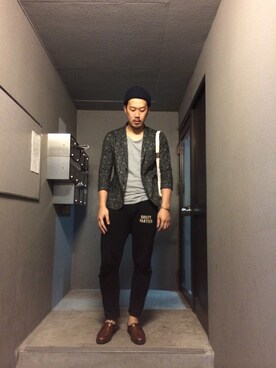 INDVEさん（メンズ・188cm）の春コーディネート