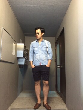 INDVEさん（メンズ・188cm）の春コーディネート