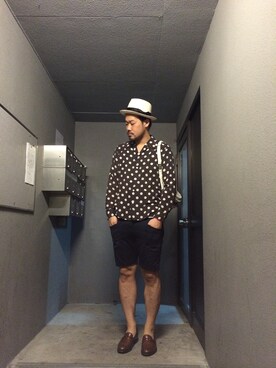 INDVEさん（メンズ・188cm）の夏コーディネート