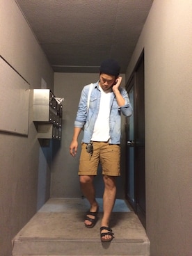 INDVEさん（メンズ・188cm）の夏コーディネート