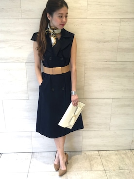 「JILL STUART（ジルスチュアート）のアイテム（ジャケット/アウター）」を使った、chieさん（レディース・160cm）の春コーディネート