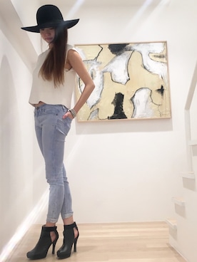 「アイテム（ブーティ）」を使った、chieさん（レディース・160cm）の春コーディネート