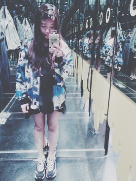 「MONKI（モンキ）のアイテム（その他アウター）」を使った、JADEさん（レディース・155cm）の夏コーディネート