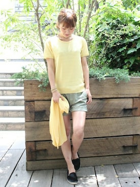 「JOURNAL STANDARD relume（ジャーナルスタンダード　レリューム）のアイテム（アンサンブル）」を使った、Makkieさん（レディース・158cm）の夏コーディネート