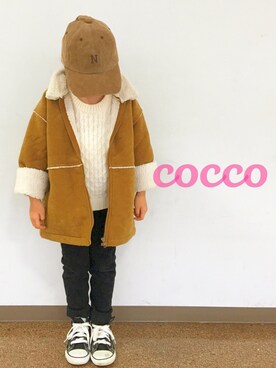 「HIROKO KOSHINO（ヒロココシノ）のアイテム（ジャケット/アウター）」を使った、cocco♡さん（キッズ・110cm）の秋コーディネート