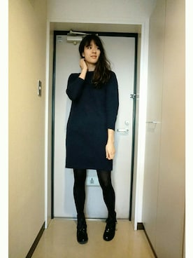 「PEACH JOHN（ピーチジョン）のアイテム（ブーティ）」を使った、NINAさん（レディース・176cm）の冬コーディネート