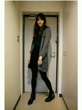 「FOREVER 21（フォーエバー トゥエンティーワン）のアイテム」を使った、NINAさん（レディース・176cm）の冬コーディネート