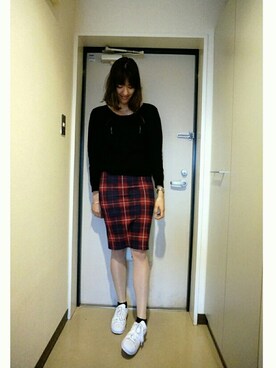 「present（プレゼント）のアイテム（ブレスレット）」を使った、NINAさん（レディース・176cm）の春コーディネート