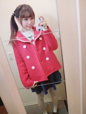 「Candy Stripper（キャンディストリッパー）のアイテム（ダウンジャケット/コート）」を使った、甜甜私房miyu喵さん（レディース・168cm）の冬コーディネート