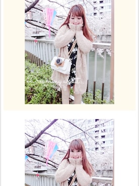 「SNIDEL（スナイデル）のアイテム（ピーコート）」を使った、甜甜私房miyu喵さん（レディース・168cm）の春コーディネート