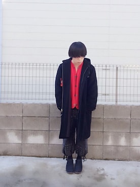 「クロップドパンツ」｜やすじさん（メンズ・171cm）の冬コーディネート