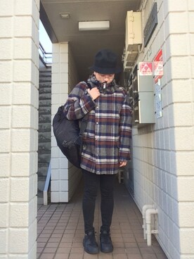 「air huarache」｜やすじさん（メンズ・171cm）の冬コーディネート