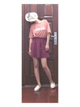 「Gozo（ゴソ）のアイテム（トップス）」を使った、sleepinglateさん（レディース・165cm）の夏コーディネート