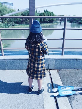 「AAA（トリプルエー）のアイテム（トップス）」を使った、薇依妈さん（キッズ・130cm）の冬コーディネート