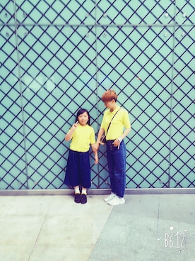 「AAA（トリプルエー）のアイテム（トップス）」を使った、薇依妈さん（レディース・160cm）の春コーディネート