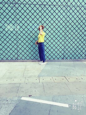 「AAA（トリプルエー）のアイテム（トップス）」を使った、薇依妈さん（レディース・160cm）の春コーディネート