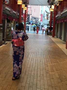 「travel」｜「アイテム（浴衣）」を使った、Dada twsさん（レディース・162cm）の冬コーディネート