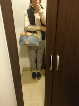 「Rubyrivet（ルビーリベット）のアイテム（パンツ）」を使った、1010さん（レディース・152cm）の秋コーディネート