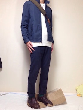 「J.CREW（ジェイクルー）のアイテム（ブルゾン）」を使った、kenさん（メンズ・186cm）の冬コーディネート