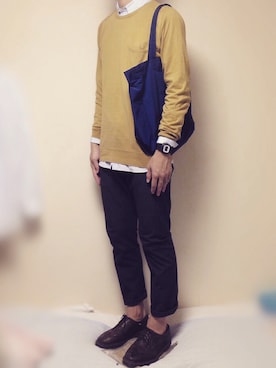 「MARGARET HOWEEL」｜「アイテム（アナログ腕時計）」を使った、kenさん（メンズ・186cm）の夏コーディネート