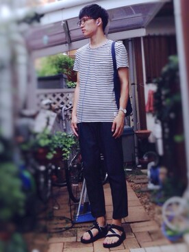 「CLOSED（クローズド）のアイテム」を使った、kenさん（メンズ・186cm）の夏コーディネート