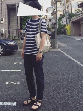 「LEMINOR（ルミノール）のアイテム」を使った、kenさん（メンズ・186cm）の春コーディネート