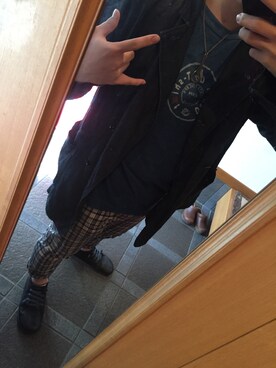 「45R（フォーティファイブアール）のアイテム（カバーオール）」を使った、TIさん（メンズ・170cm）の秋コーディネート