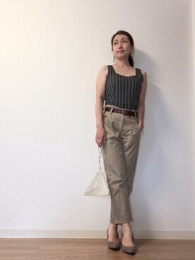 yukari kitamuraさん（レディース・156cm）の夏コーディネート