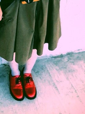 「tricker's」｜「アイテム（ワンピース/ドレス）」を使った、mikku.さん（レディース・148cm）の冬コーディネート