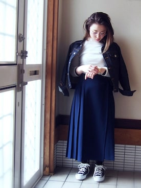 「Sheta（シータ）のアイテム（ジャケット/アウター）」を使った、mikku.さん（レディース・149cm）の春コーディネート