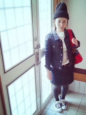 「Marc by Marc Jacobs（マークバイマークジェイコブス）のアイテム（スカート）」を使った、mikku.さん（レディース・149cm）の春コーディネート