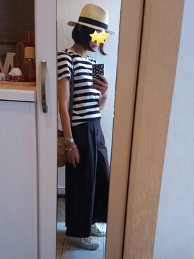 「Import & Select（インポートアンドセレクト）のアイテム（ブレスレット）」を使った、yukiさん（レディース・163cm）の夏コーディネート