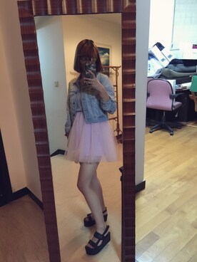 「SNIDEL（スナイデル）のアイテム（チュニック）」を使った、Ying Heさん（レディース・167cm）の秋コーディネート