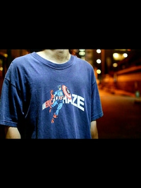 「HAZE（ヘイズ）のアイテム」を使った、ナカムラさん（メンズ・172cm）の夏コーディネート