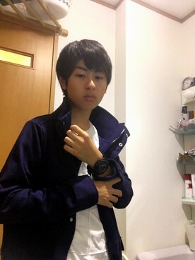 「CORISCO（コリスコ）のアイテム（ジャケット/アウター）」を使った、@まもさん（メンズ・168cm）の秋コーディネート