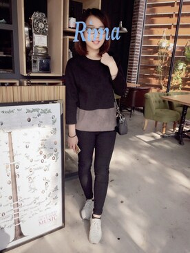 「#秋服」｜「アイテム（トップス）」を使った、Rimaさん（レディース・160cm）の秋コーディネート